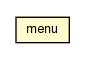 Package class diagram package R.menu